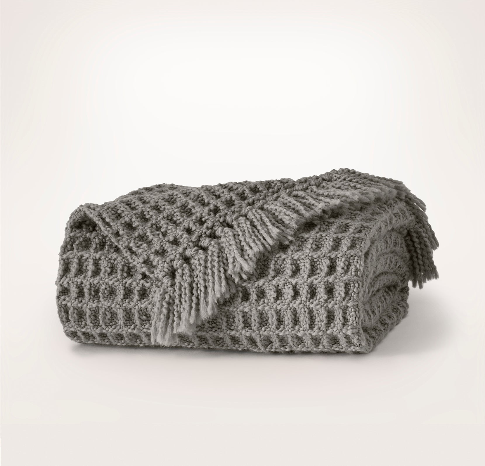 Grand Waffle Merino Wool Throw Blanket - view 1
