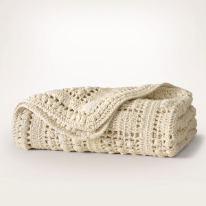 Summer Crochet Throw Blanket - view 1